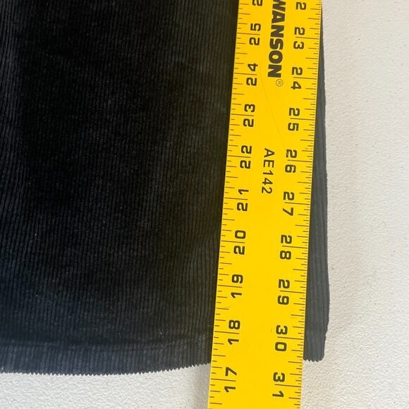 Pilcro Pants Women's Size 26 The Icon Dark Blue Corduroy Flared Mid Rise - Picture 7 of 11